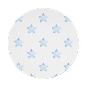 Round Non-Slip Rubber Mouse Pad - Star